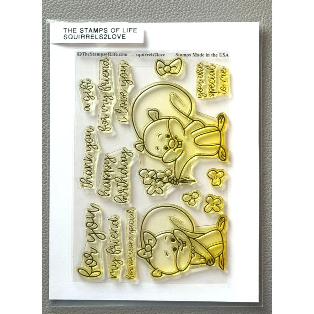 The Stamps Of Life Squirrels2Love Clear Stamp & Die Set - Cute Squirrel Designs